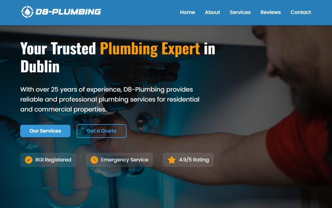 D8 Plumbing Website